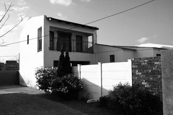 b&w of my mothers house