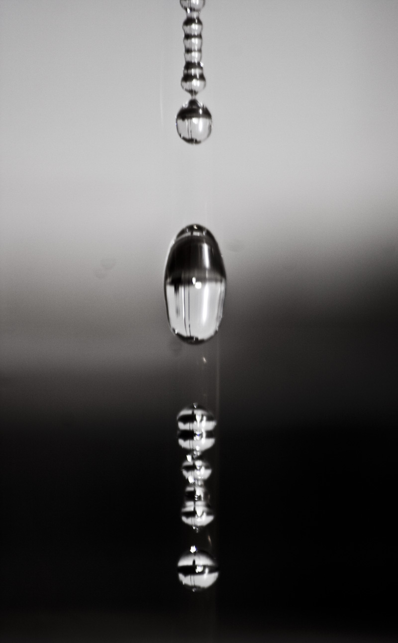 water drops, literally.