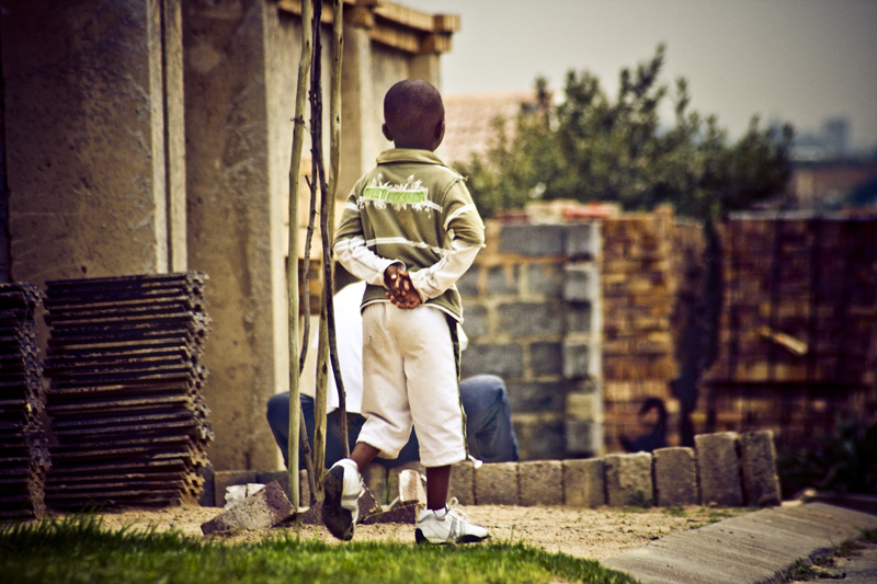 a kid walking